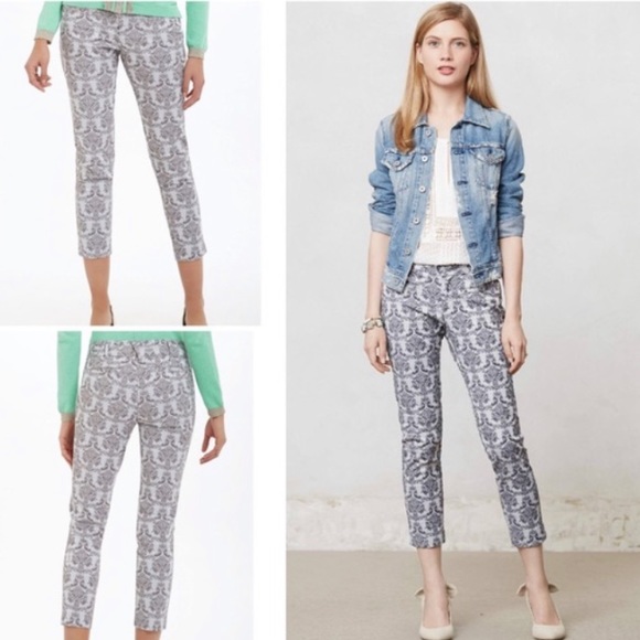 Anthropologie Pants - Anthropologie Cartonnier Jacquard Brocade Pants